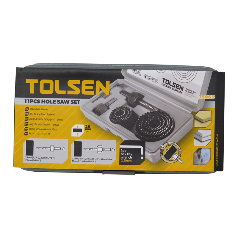 Set 11 Pcs Sierra P/madera/durlock Maletin Plastico - Imagen 2