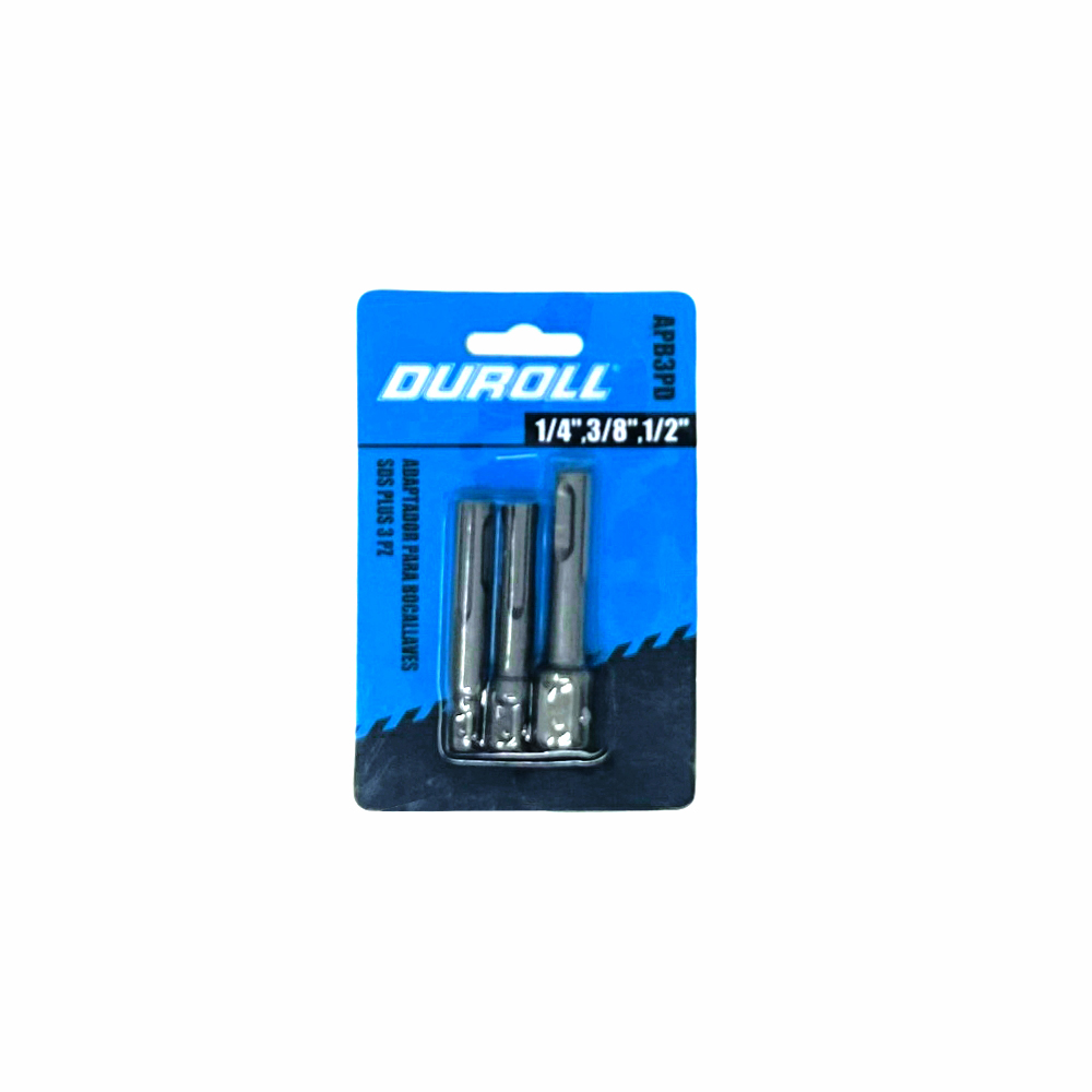 Adaptador P/ BOCALLAVES SDS Plus 3 PZ (65MM X 1/4"/3/8"/15") - Imagen 3