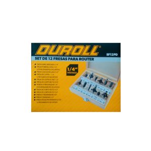 Juego De Fresas 12 Pzs Eje 6mm 1/4