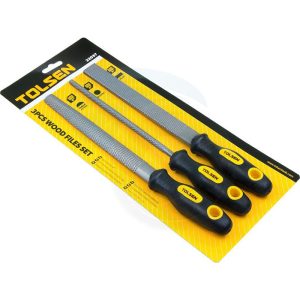 SET LIMAS MADERA 3 PZS. BLISTER PROFESIONAL